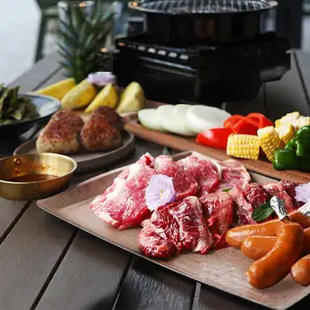 【テラス専用】開放的なテラスで気軽にBBQ！「BBQライトコース」≪飲み放題付き≫