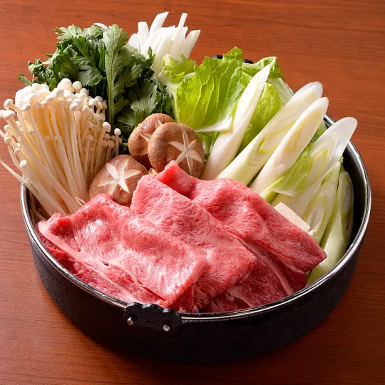 限10月【赤牛套餐：佐賀牛壽喜燒與時令風味】含無限暢飲，單份5,000日圓（含稅）
