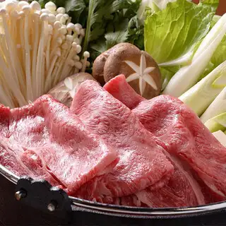 10月限定【特選　佐賀牛すき鍋コース】飲放付・銘々提供 6,800円（税込）