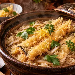 우엉과 구멍의 흙 냄비 밥