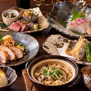 10月限定【彩りコース 旬の味覚】飲み放題付・銘々提供5,000円（税込）