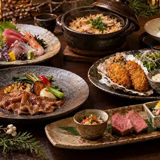 12월 송년회【채색 “승” 코스 제철의 미각】음료 무제한 첨부·명 제공 6,000엔(부가세 포함)