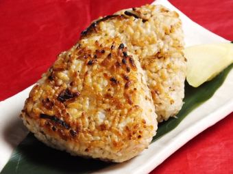 Grilled rice balls