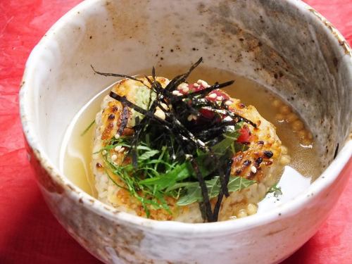 Grilled rice ball onigiri