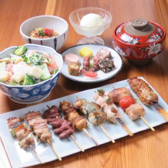 [Lunch only] Free parking for 1 car♪ [Yakitori lunch course] 3,000 yen with all-you-can-drink soft drinks!