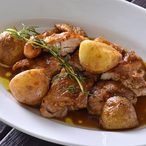 Sauteed young chicken devil style with Hokkaido potatoes (Piccolo)