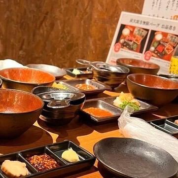 おいしい炭火焼ハンバーグが豪華セットで食べ放題☆飲み放題付きのプランも人気です！
