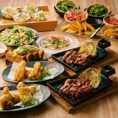 【☆日～木限定☆】　３時間飲み放題付き全8品 楽コース3,800円(税込)