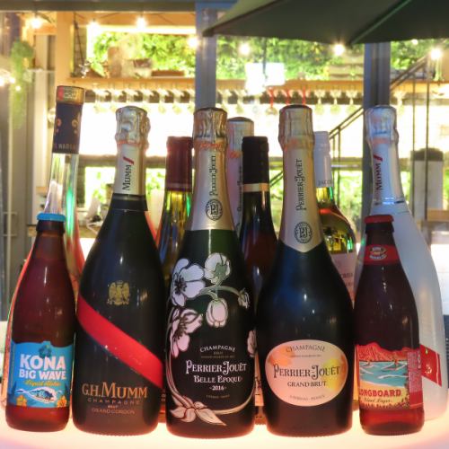 当店自慢のシャンパン