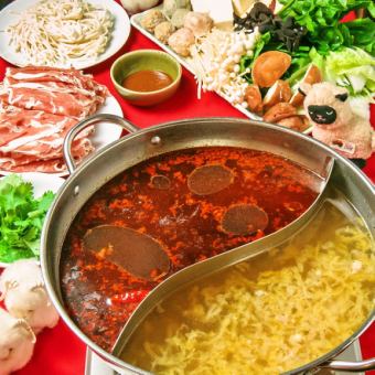 Perfect for the cold season! [Sheep hotpot course] 7,678 yen (tax included) with all-you-can-drink included