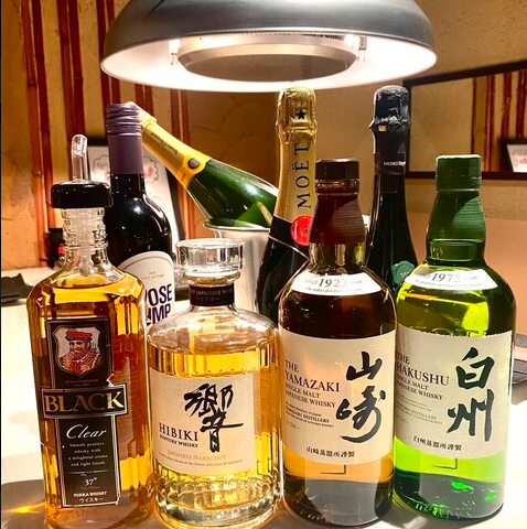 豊富なお酒取り揃えてます