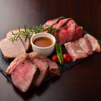 【ビアガーデン】全11品和牛サーロイン付き２H飲み放題コース【税抜4800円】