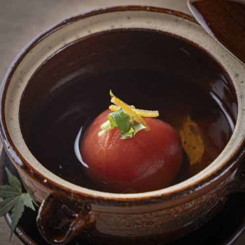 かに味噌 あて/トマトおでん