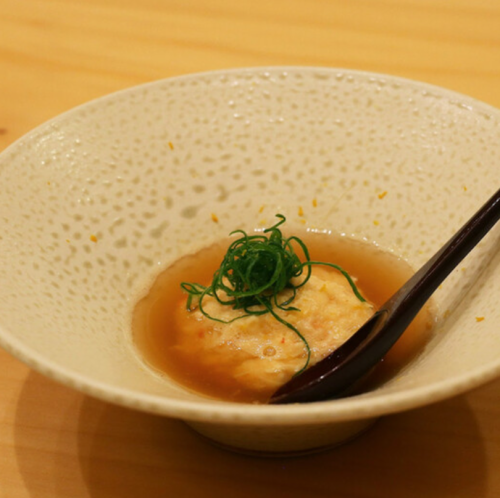 蟹真薯