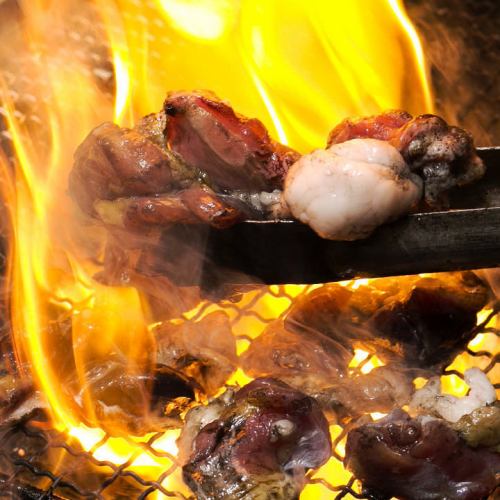 【もう一つの自慢料理は炭火料理】絶妙な焼き加減で焼き上げる炭火料理は絶品★