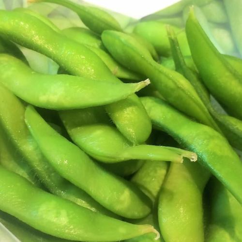 ◆Freshly boiled green soybeans