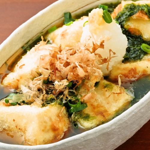 ◆Agedashi tofu made from raw seaweed from Lake Hamana