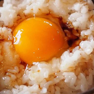 ◆Dried bonito flakes topped with egg yolk