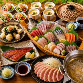 ★6月,7月限定★【夏の味覚♪神田(かんだ)コース】全9品 なんと3時間飲放(LO30分前)