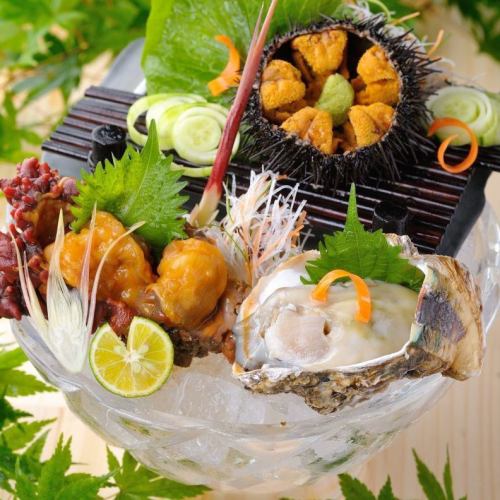 [Seasonal products] Sanriku seafood oysters, sea urchin, hoya