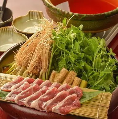 Duck and local specialty Sendai celery hot pot