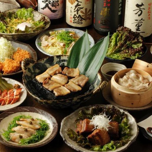 趣向を凝らした様々な豚肉料理でおもてなし