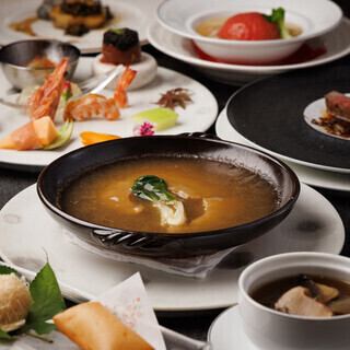 ＜雅コース＞北京ダック・フカヒレ姿煮・黒毛和牛サーロイン等豪華全9皿限定プラン