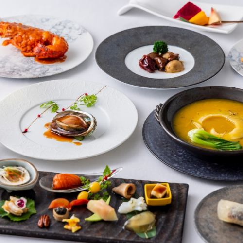 高級食材を用いたコース