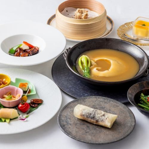 <토, 일, 공휴일 한정> 【호향 코스】 긴자 시치요시의 「요시」와 우아하게 향기로운 향기 전 7 품.