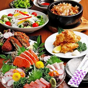 ≪飲み放題付き3500円コース≫おまかせお造り4種＋おまかせ料理6種類※4名様以上