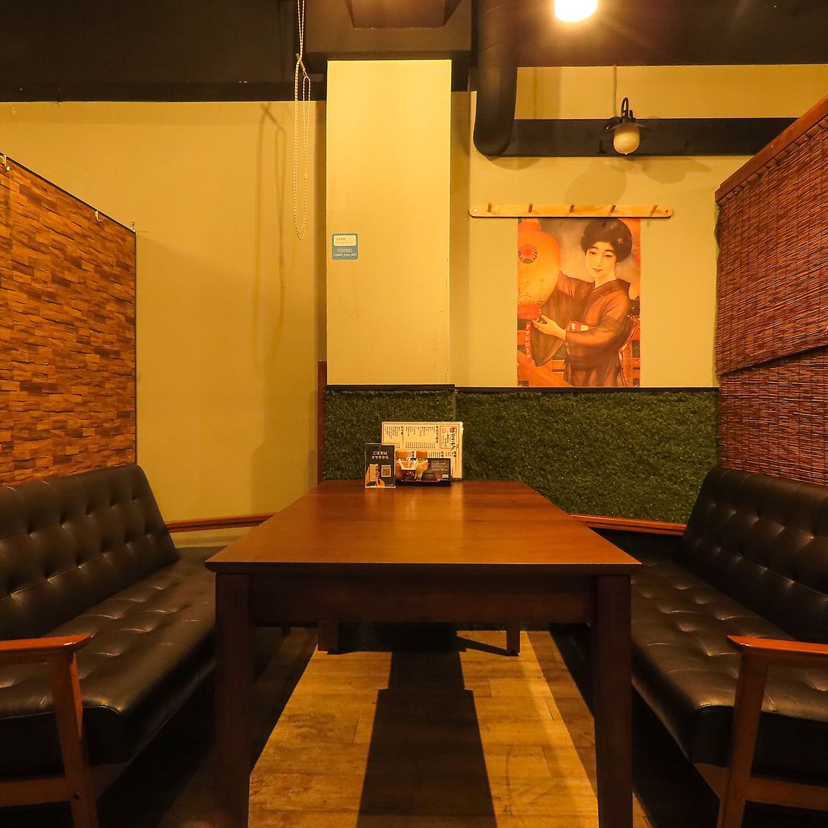 【個室完備】家族での利用はもちろんデートなど様々なシーンで◎