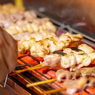 『有田コース～ARITA～』備長炭火・焼き鳥＆極み肉寿司★１０品＋３時間飲み放題：２８００円★