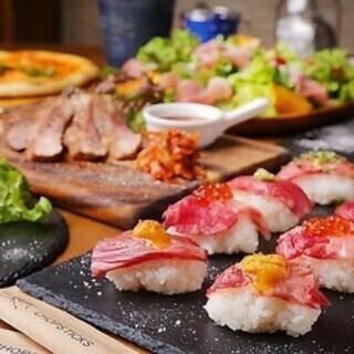 『日南の太陽コース』 バーベキュープレート&地鶏焼き鳥:全9品+3時間飲み放題:2800円
