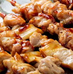 烤雞肉串拼盤