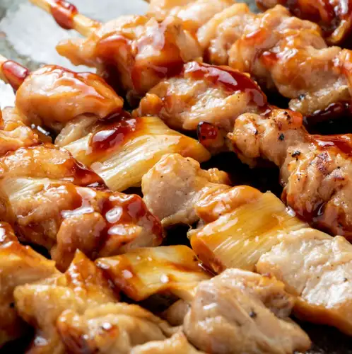烤雞肉串拼盤