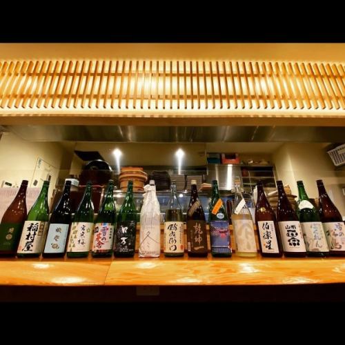 Sake from Tohoku, including local Miyagi, is always available.