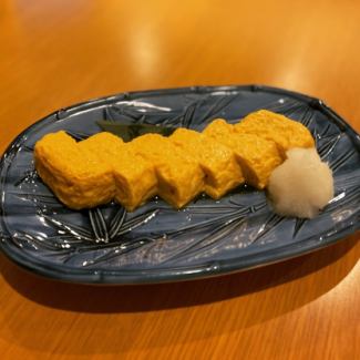 Dashi rolled egg fried with chicken oil