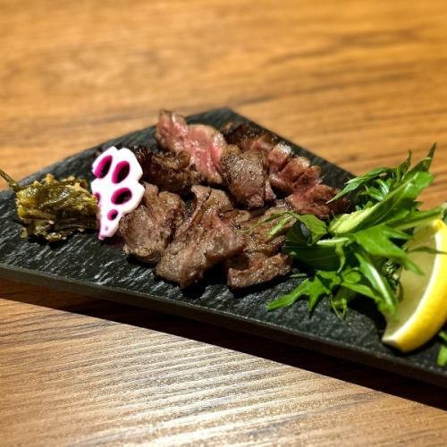 Charcoal grilled beef tongue
