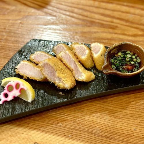 Rare tuna cutlet that melts in your mouth
