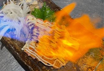 Grilled flame salmon mayo