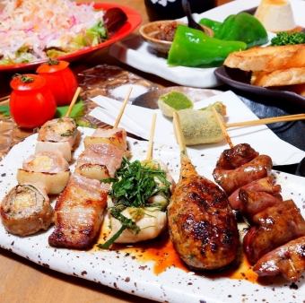 Loaded with Gotchi's popular skewers! Today's sashimi course 4,500 yen (tax included) *Food only course