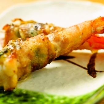<Recommended by the owner!!> Shrimp roll skewer