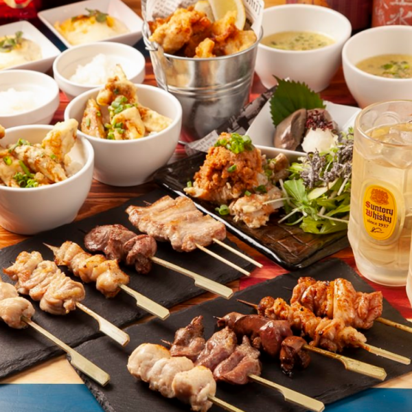 ハッピーアワーは1杯200円！自慢の焼き鳥と一緒に♪