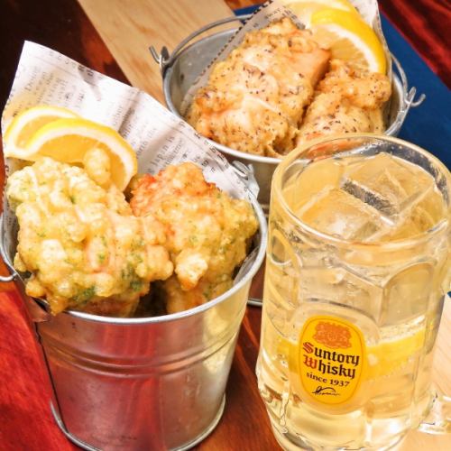 Our specialty fried chicken and highball can be enjoyed from 15:00 ◎