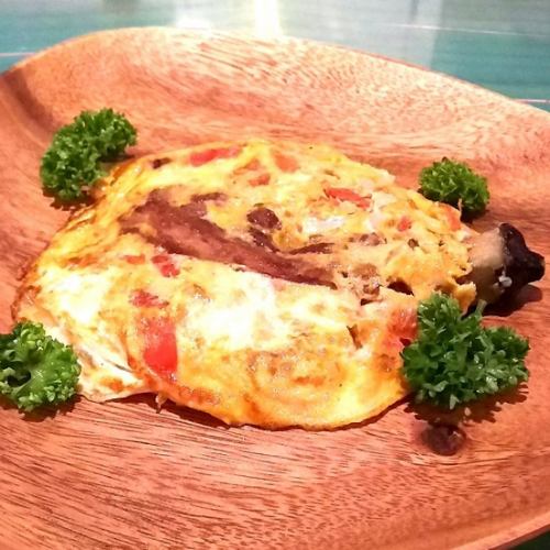 Tortan talon (grilled eggplant omelet)