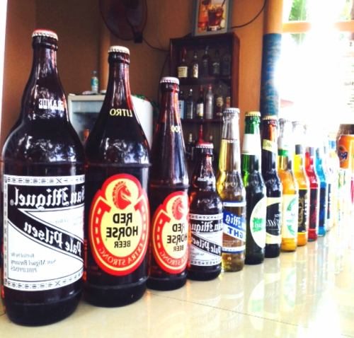 Various from light beer in the Philippines to strong beer