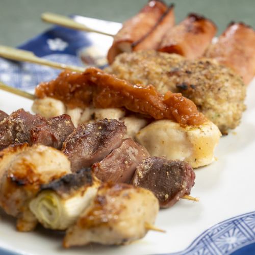 野菜串・変わり種串などお肉以外の焼き鳥メニューもおすすめ☆