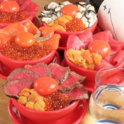 【아카기란을 사용! 아카네 덮밥(쌀 120g)】 생본 참치·운탄의 아카네동