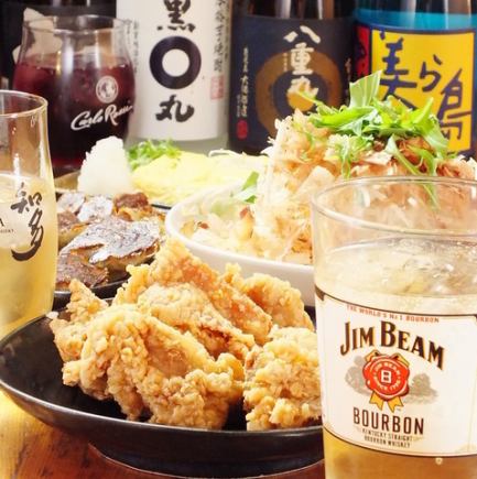 【人氣炸雞自助套餐】還可以吃到著名的餃子☆1500日元