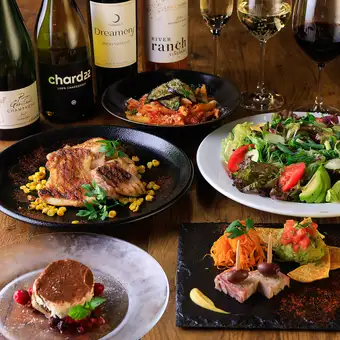 【貸切30～100名】六本木で貸切カジュアルビストロ♪メインが選べるBistroVino コース
